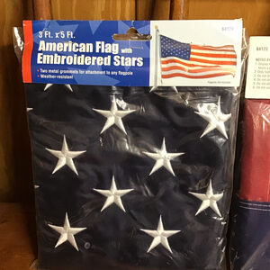 NEW One Harbor Freight American Flag Decor Red White Blue 3ft X 5ft